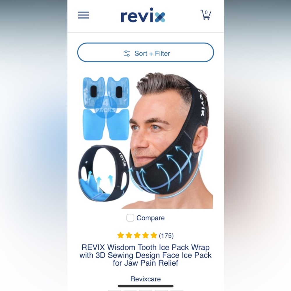 Face Strap ice pack wrap
